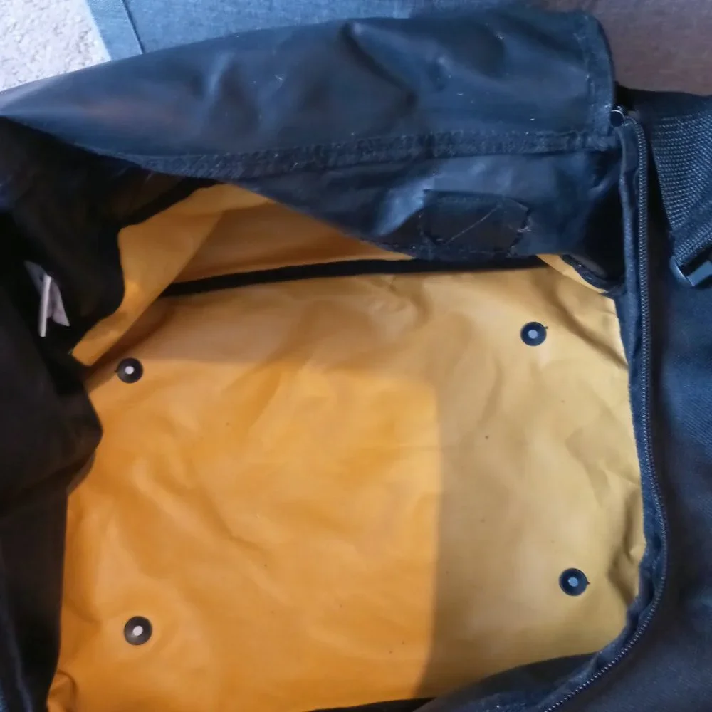 Yellow and black sports bag